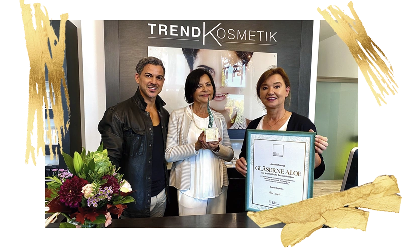 GLÄSERNE ALOE für Petra Spieß, TrendKosmetik Speyer